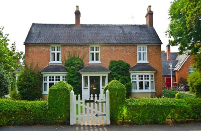 House with timber windows